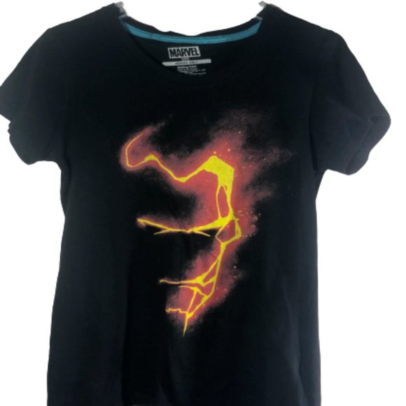 Black Women's Iron Man T-shirt - Picture 1 of 8